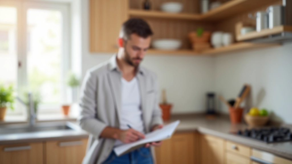 Proprietario di casa che pianifica i lavori di manutenzione